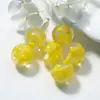 Pingente Glaciar Pó Dourado Contas de Flor Contas Redondas Contas com Furo Reto Pulseira de Resina Material para Joias DIY Acessórios