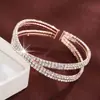 Nuevo popular diseño de nicho de moda cruz incrustada circón cielo estrellado lujo ligero elegante elegante pulsera