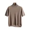 A nova malha base de gola alta em cashmere da Bai Cai Rong para o outono e inverno de 2026, oferecendo uma sensação luxuosa e de alta qualidade com uma textura amigável à pele.