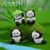 Micro Paisagem de Musgo Criativo Panda Travesso Saco Surpresa Decorações DIY Acessórios para Pendurar Mini Carro Pequenos Enfeites de Mesa