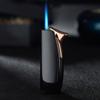 Foco Mini pequeno chama azul direta perfurante à prova de vento isqueiro metal criativo gravação personalizada gravação de nome assinatura atacado
