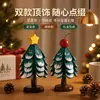 Árbol de Navidad de Madera Maciza Almohadilla Aislante Térmico Mesa de Comedor Creativo Hogar Prevenir Quemaduras Base para Ollas Vajilla Posavasos Adorno de Madera