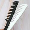 Pente de Dentes Grandes Pente de Dentes Largos Pente com Cabo Pente Espessado para Cabelos Ondulados Grandes Ondas Flor de Cabelo