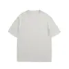 Camiseta masculina básica de manga curta, algodão puro, peso pesado, marca moderna, tamanho europeu, ombro caído, gola redonda, tamanho americano para exportação, oversized