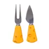 Cuchillo y Tenedor Cuchara para Queso Fruta Creativos Lindos Vajilla para Comida Occidental Cuchillo para Untar Mantequilla Tostada Mermelada y Tenedor Pequeño