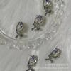 Pendientes de aleación de lujo de alta calidad con forma de rosa de 10 mm para hacer tú mismo, collares, pulseras, accesorios decorativos de alta calidad.