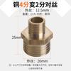 Reductor de junta de cobre puro de 1 pulgada a 4 minutos 6 minutos a 4 minutos hilo exterior accesorios de conversión de diámetro reductor de junta reductora de acero inoxidable