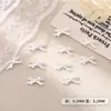 Decorações de Arte para Unhas com Laços Dourados e Prateados da Moda, Acessórios para Unhas DIY com Laços de Liga Metálica 3D Atacado
