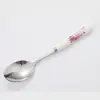 Set de vajilla portátil de acero inoxidable con mango de cerámica (Por favor, tenga en cuenta la imagen a continuación. Deje una nota. Se enviará al azar.)