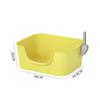 Caja de arena grande semicerrada para gatos anti-salpicaduras inodoro integrado para gatos fácil de limpiar caja de arena para gatos con pala venta al por mayor de fábrica
