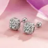 Aretes Cuadrados de Zirconia, Lujo Ligero y Sensación de Alta Gama, Aretes Pequeños y Exquisitos, Simples y Elegantes, Aretes Versátiles para Mujer, Elegantes y Graciosos