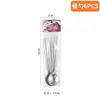 Set de cubiertos de acero inoxidable estilo portugués transfronterizo, 6 piezas, incluyendo cuchillos para bistec, tenedores y cucharas, en una bolsa de PVC