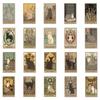 72 pegatinas retro de tarot de gato, libro de mano, funda para teléfono, iPad, ordenador, pegatinas decorativas impermeables DIY