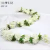 Rattan Simulando Flor de Cerejeira, Trepadeiras Artificiais, Flores de Plástico, Flores de Seda, Tubos de Água de Ar Condicionado, Decoração de Teto Interno Enrolada e Bloqueadora