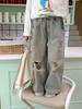 Pantalones para Niños Primavera y Verano 2024 Niños y Niñas Jeans Rasgados Pantalones Neutros Modernos Pantalones de Pierna Ancha para Niños