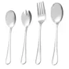 Vajilla 1010 Acero Inoxidable Cuchara para Sopa, Cuchara para Ensalada, Cuchara de Postre, Venta al por Mayor para el Hogar Cuchara para Servir de Alta Calidad, Tenedor para Ensalada, Cuchara