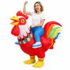Fantasia inflável de frango para adultos, fantasia engraçada de personagem de desenho animado, adereço para festa de Halloween e performance de palco
