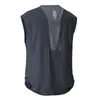 Camisa Esportiva de Seda de Gelo Masculina de Verão Fina Respirável Sem Mangas Camiseta de Basquete Fitness Treinamento Corrida Secagem Rápida