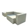 Taburete casual de terrazo para una persona paisajismo de patio sofá de hormigón plaza comercial soporte decorativo de arte para asientos en stock