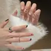 Armadura de mano sentido avanzado hecho a mano ins explosiones diamante roto mariposa uña piezas de uña al por mayor uñas portátiles
