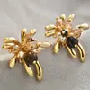 Populares Pendientes Retro Ojo de Tigre Maillard, Pendientes Versátiles Simples para el Uso Diario, Pendientes de Lujo Ligero y de Alta Gama para Mujer