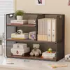 Estante de Armazenamento para Classificação de Assuntos Mesa de Estudante Armário Vertical de Múltiplas Camadas para Armazenamento de Livros Mesa de Escritório Caixa de Arquivos A4 Dormitório