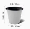 Macetas Blancas para Plántulas Transfronterizas, Vasos de Plástico Espeso de Dos Tonos para Plantar Suculentas, para Granjas de Flores y Viveros