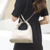 Bolso de hombro retro de gran capacidad, popular, de moda 2023, nuevo, con cadena, color sólido, informal, sencillo, para mujer