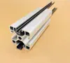 Perfil de Aluminio Junta Plana Tira de Goma Blanda Ranura de PVC 6/8/10mm Tira de Sellado Decorativa 20/30/40 Tira a Prueba de Polvo