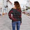 Transfronteiriço top 3D Estampa de Águia novo europeu e americano roupas femininas suéter feminino ombro a ombro top de ombro oblíquo feminino camisa base Feminino
