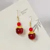 Nuevos Pendientes Retro Estilo Chino Esmalte de Color Nicho Flor de Magnolia Hanfu Pendientes Estilo Antiguo Nuevo Estilo Chino