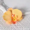 Pétalas de cabeça de flor phalaenopsis de filme artificial acessórios de flor artificial adorno de cabeça grampo de cabelo diy feito à mão decoração de casamento