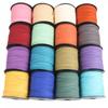Cordón de Cuero de Terciopelo Coreano de 2 mm Imitación de Gamuza de Ciervo Cuerda Trenzada DIY Decoración de Caja de Regalo Cordón de Terciopelo Doble Cara
