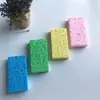 Esponja de Baño Esponja Absorbente Cuadrada Algodón Hogareño Patrón de Dibujos Animados Esponja de Baño para Niños Frotar Espalda Frotar Polvo para el Baño