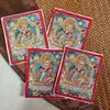 Hotong Xizang Nepal Pintado à Mão Thangka Lótus Vajra 4*5 Núcleo de Papelão