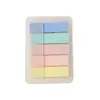 Pegatinas de índice en caja de colores macarrón, etiquetas finas para escribir para la clasificación y marcado de páginas de libros de texto, papelería reutilizable