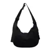 Bolsa de tela de gran capacidad para niñas, nueva bolsa de hombro cruzada de diseño casual niche estilo coreano, bolsa de albóndiga de alta gama