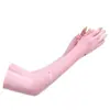 Mangas de Protección Solar para Hombres, Mangas de Ciclismo de Seda Helada, Estilo Largo Delgado, Equipo para Repartidores, Guantes Exclusivos Meituan