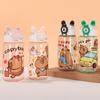 Copo de treinamento Capivara portátil fofo desenho animado copo infantil portátil para estudantes grande capacidade copo de plástico chaleira