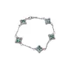Estilo Lujo Ligero Pulsera Ajustable de Flor Estrella de Circonita Pulsera Elegante Exquisita Retro Joyería de Nicho de Gama Alta para Mujeres