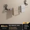 Toallero con ventosa para inodoro, estante de almacenamiento sin perforaciones, colgante de pared, barra individual, estante de almacenamiento para toallas de baño para baño e inodoro, barra para colgar