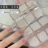 Decoraciones de perlas para arte de uñas en color blanco roto, perlas semiredondas de fondo plano, mini cuentas de acero, pedrería versátil para uñas, accesorios 3D para uñas postizas