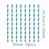 Nuevo Tema de Feliz Cumpleaños Fiesta de Cumpleaños Vajilla Infantil Set Platos de Papel Vasos Servilletas Tenedores Azul Regalo Pastel