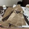 Ropa Infantil 2026 Nuevo Estilo Camiseta Básica con Borde de Volantes, Chaleco de Punto con Capucha, Pantalones Casuales Conjunto de Tres Piezas para Niñas Atuendo de Verano