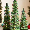 Artesanato Criativo de Resina Transfronteiriço Luzes Decorativas de Natal Árvore de Natal Mesa de Casa Ornamentos de Atmosfera Festiva