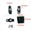 Tira decorativa del parachoques delantero Shielfawilfa, tira brillante, hebilla de clip, clip de plástico, accesorios de modificación