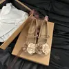 Tacones Gruesos Estilo Francés Combinados con Nuevos Zapatos Mary Jane 2026 para Mujeres Bajitas, Adecuados para Primavera y Verano, Zapatos de Salón Versátiles con Estampado Floral de Camelia para Mujer