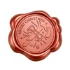 Adesivo de lacre de cera bordô cintilante Série de Natal convite de envelope decoração de garrafa de vinho adesivo de vedação
