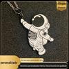 Chaveiro de liga de zinco pintado, chaveiro de astronauta, chaveiro de metal de desenho animado/anime, fixo_