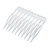 Nuevo Peine de Metal Estilo Chino 5.3 Dorado Pelo Fino Simple Galvanizado 10 Dientes Onda Metálica Encaje Trasero de la Cabeza Moño de Pelo Inserto Invertido
